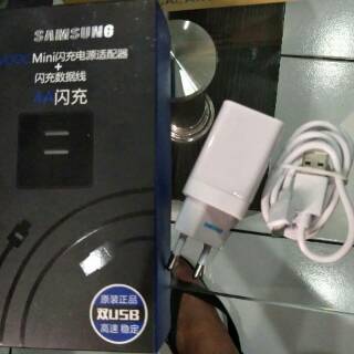 Charger USB Vooc Samsung 4A 2 USB Fast Charging Branded