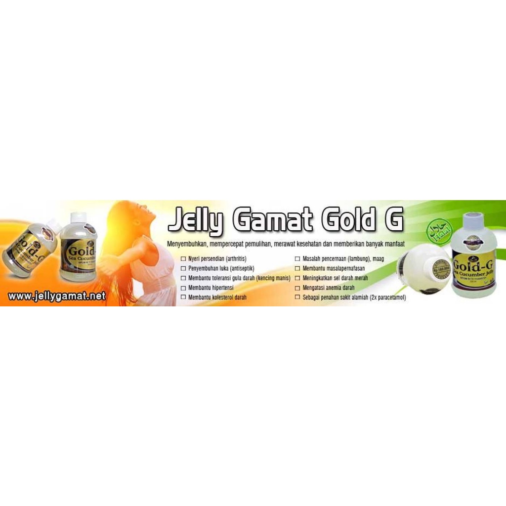 JELLY GAMAT GOLD-G 320ml - Ekstrak Teripang /gamat