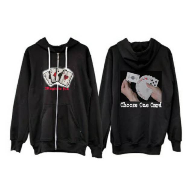 Hoodie Jaket Kartu Remi - Jaket Hoodie custom