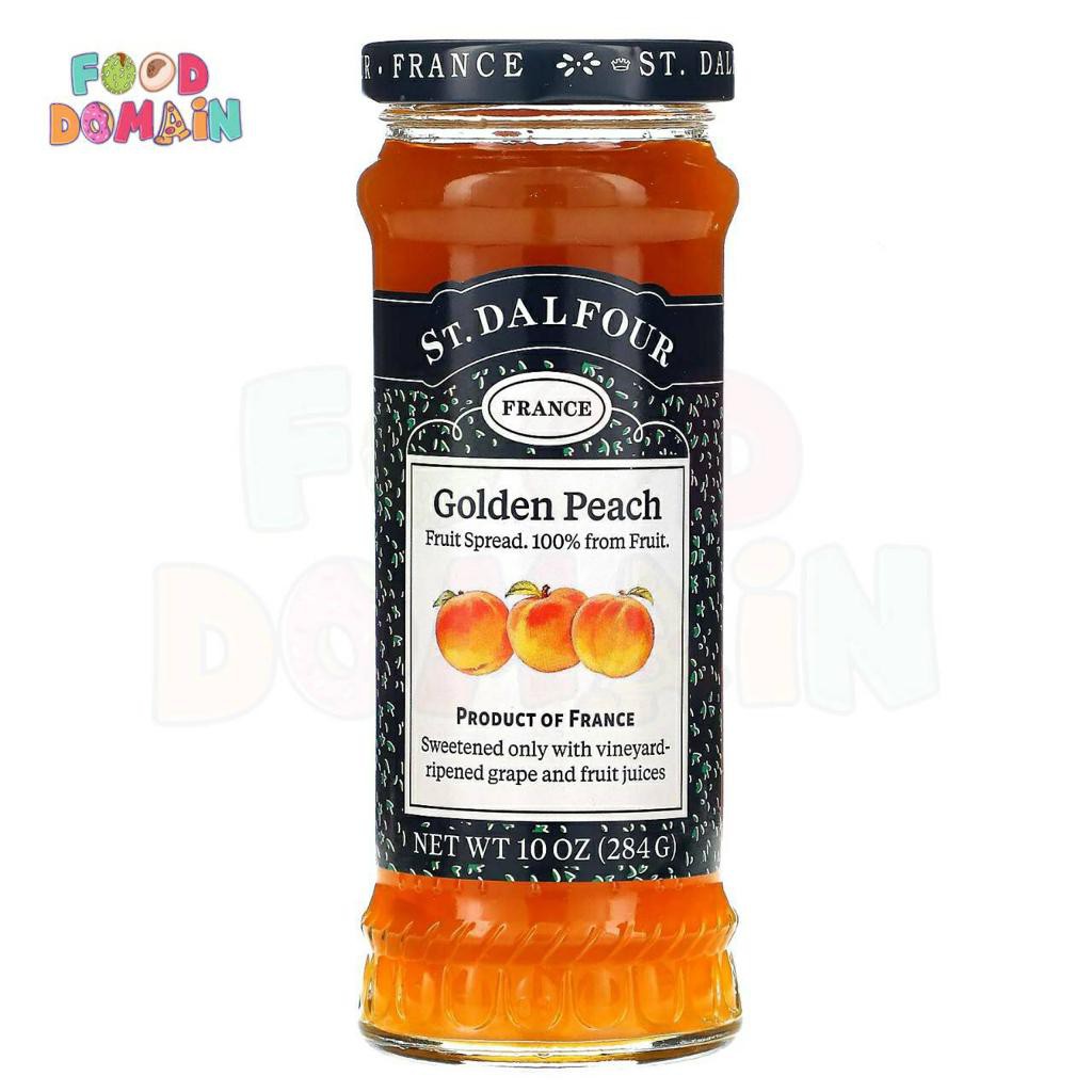 

Selai St. Dalfour Golden Peach Fruit Spread - Selai Buah - 284 gr