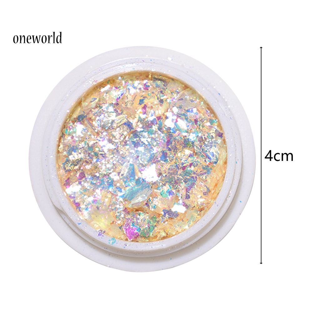 (ord) Bubuk Glitter Sequin Ultra Tipis Warna-Warni Untuk Dekorasi Nail Art / Manicure Profesional