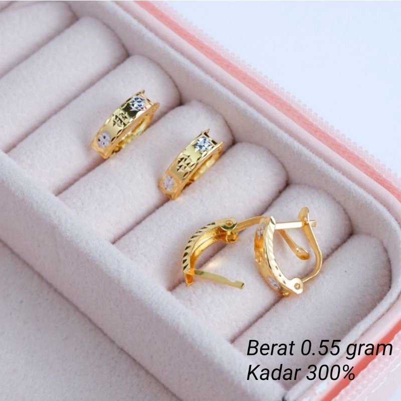 ANTING KLIP EMAS 300%/6K