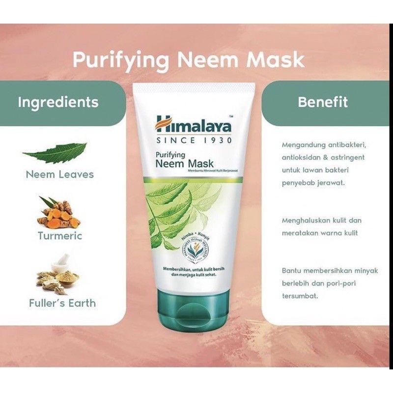 ★ BB ★ Himalaya Purifying Neem Mask | Masker Wajah | 150mL | 100mL | 50mL