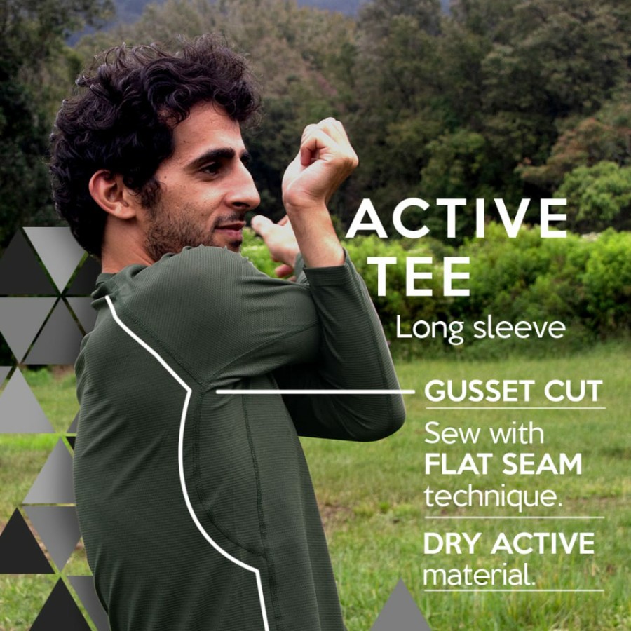 Kaos Lengan Panjang Quickdry Uttara Active Tee Long Sleeve