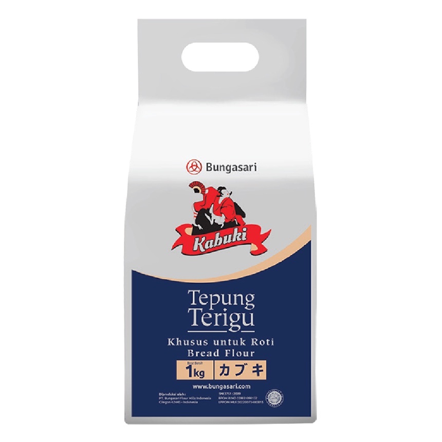

Tepung Terigu Kabuki Biru Reguler Khusus Roti 1KG - BUNGASARI - BKS