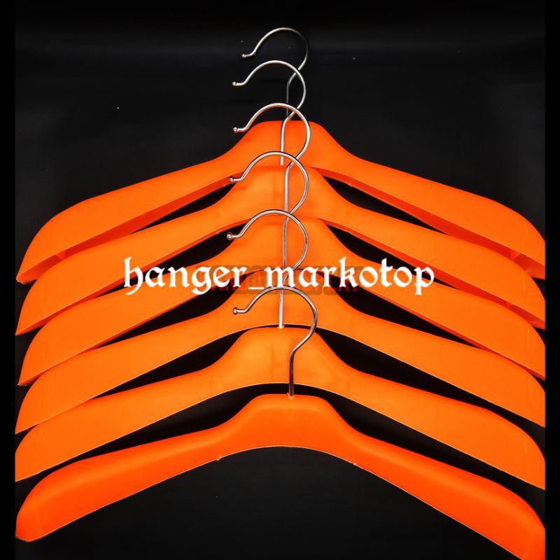 gantungan baju/hanger 181 jas warna oranger /harga perlusin 12pcs
