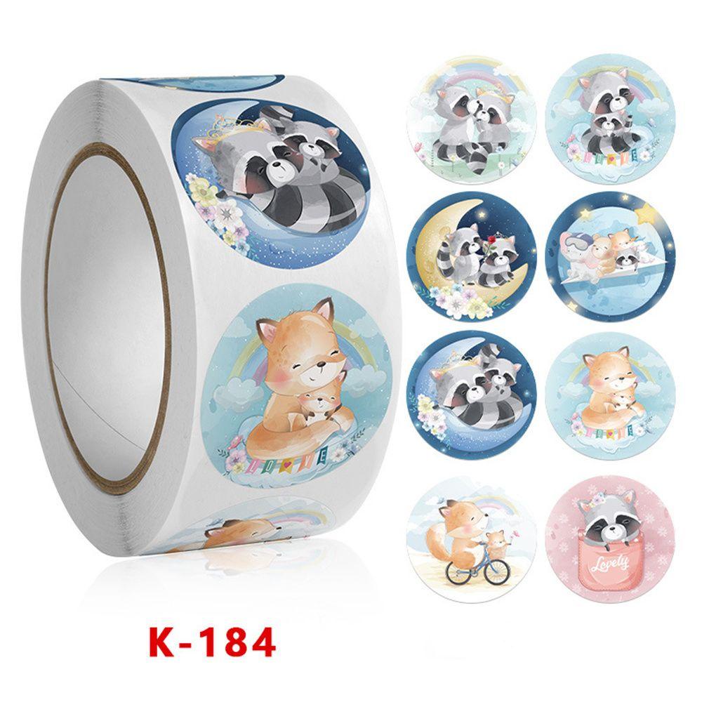 Populer 500pcs /roll Easter Sticker Gift Packaging Bunny Scrapbooking Kelinci Paskah Telur Label Stiker