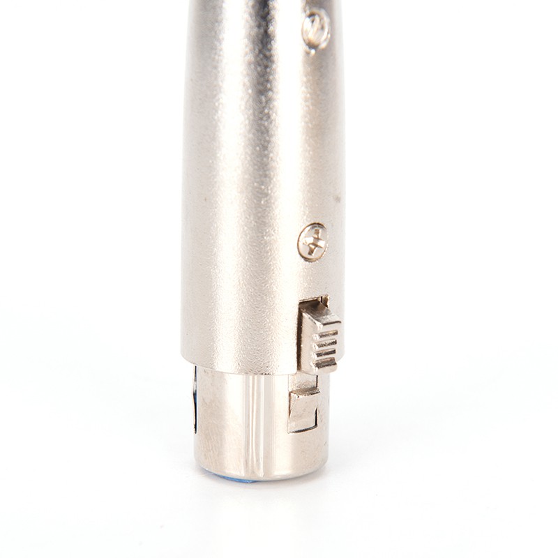 (Ele) Kabel Adapter 3pin Xlr Female Ke Rca Female Warna Putih Untuk Mikrofon