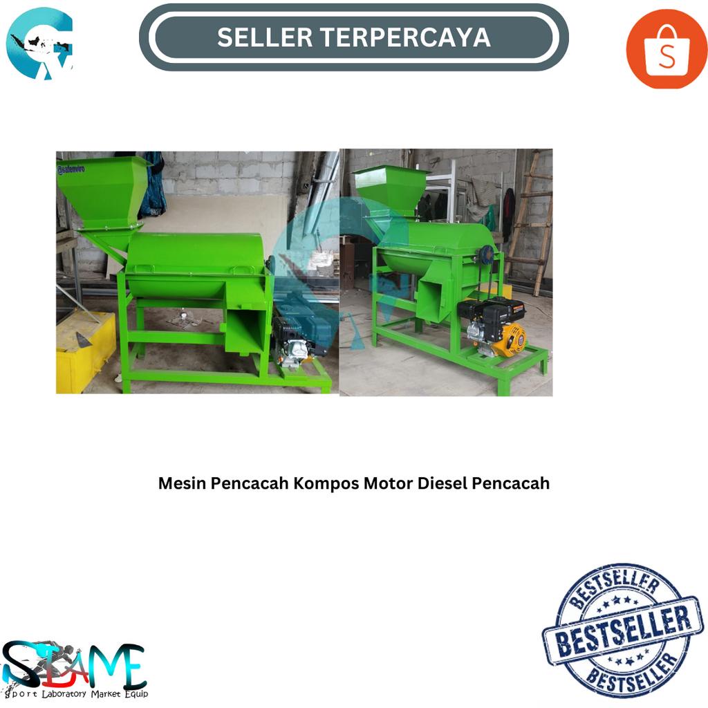 Mesin Pencacah Kompos Motor Diesel Pencacah