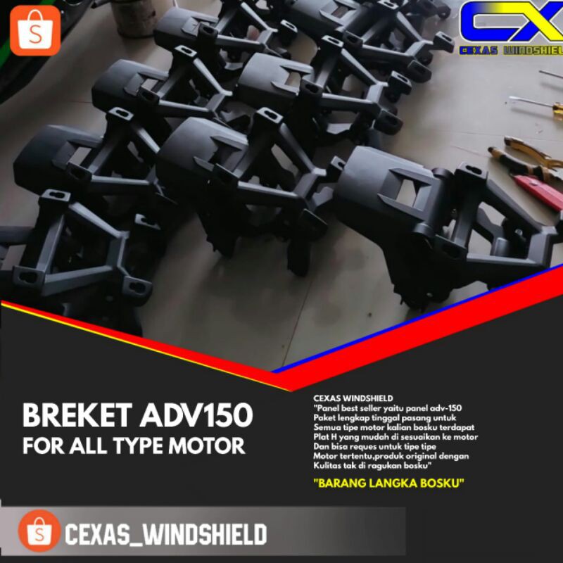 Breket visor/windsheild honda adv pnp all matic