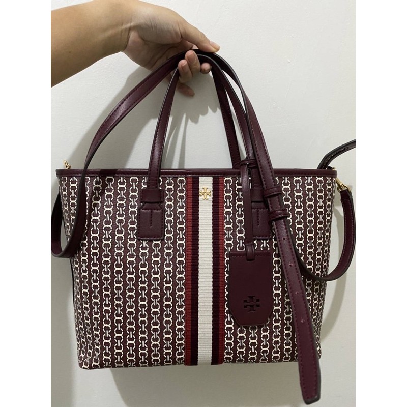 tas tory burch gemini link small tote