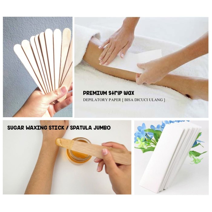 Jual WAXINGPERALATAN SPATULA STICK WAX JUMBO / STRIP KERTAS WAXING