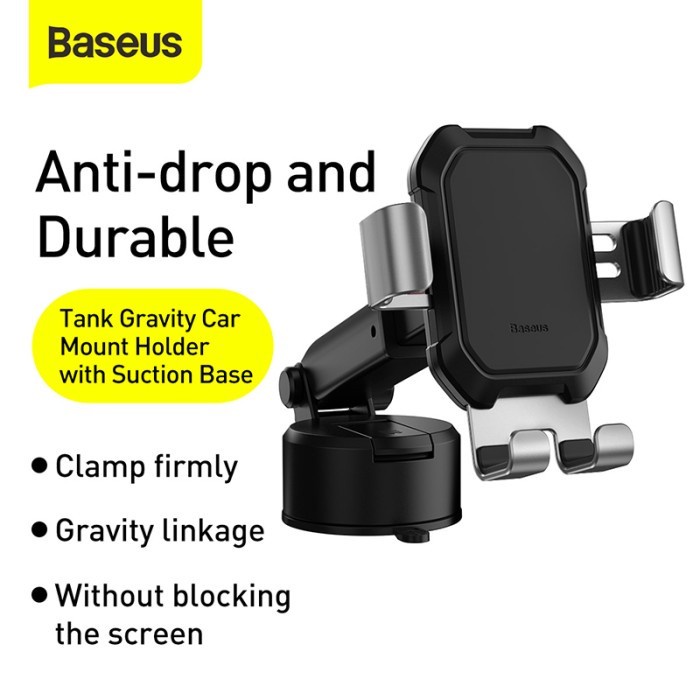 BASEUS Tank Gravity Car Mount Holder With Suction Base - SUYL-TK