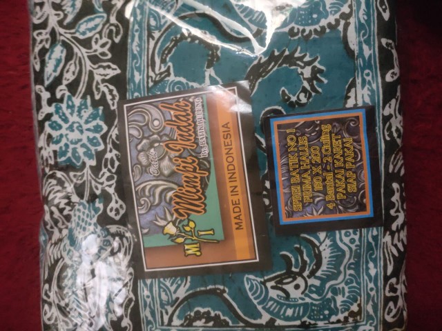 Sprei Batik Pekalongan Seprei Motif Cuwiri Exclussive Ukuran 180x200 Bantal 4 Guling 2