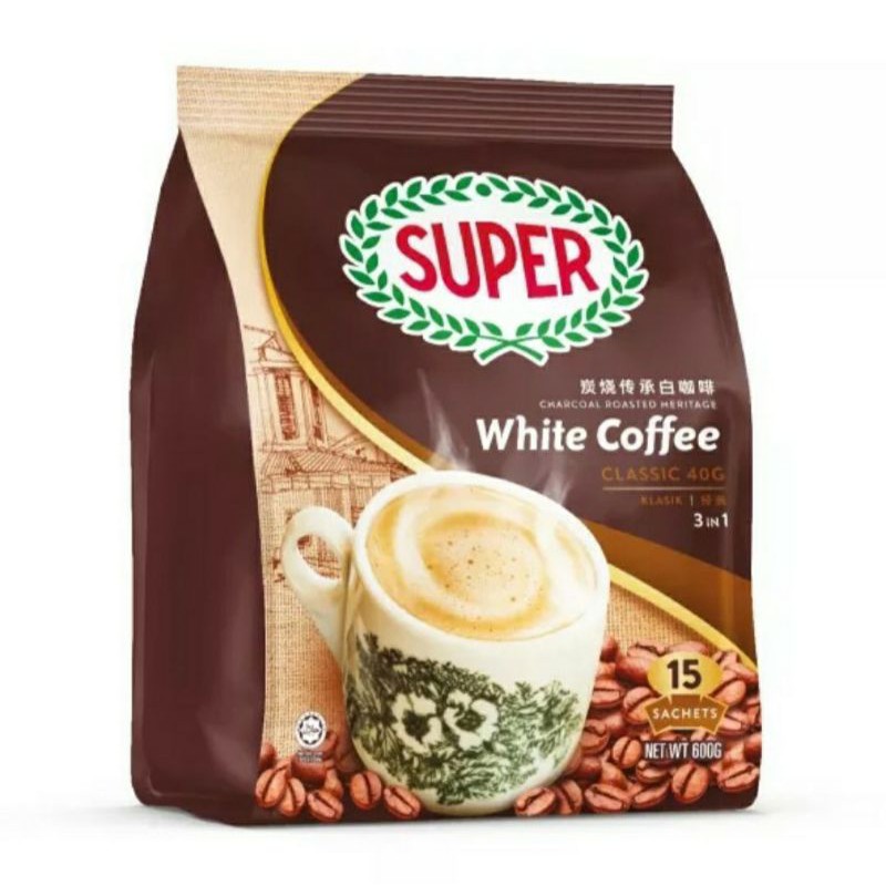 

SUPER Charcoal Roasted White Coffee Classic 3 in 1 - 1 Sachet (35 gr)