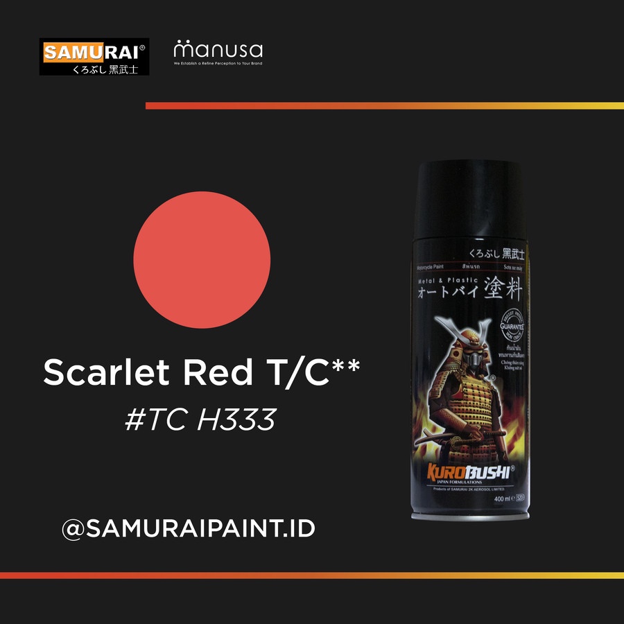 CAT SEMPROT SAMURAI PAINT T/C TCH333** SCARLET RED PILOX AEROX