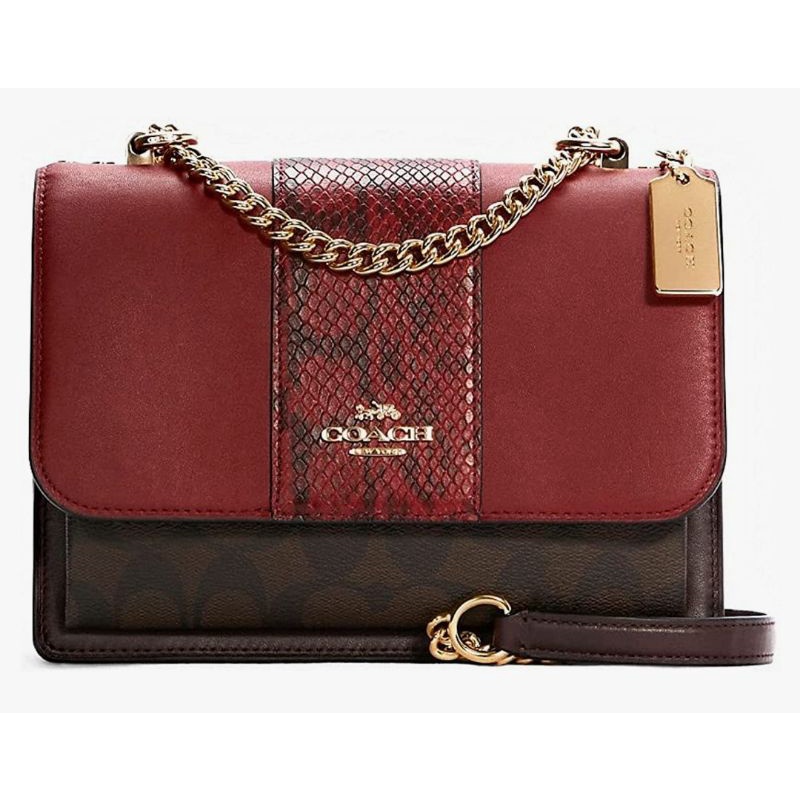 Coach Klare Crossbody In Blocked Signature Canvas (C5796)