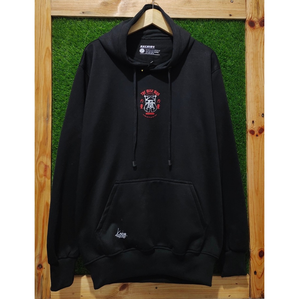 Jaket Hoodie Pria Wanita Terlaris Mr Dee Sweater Cowok Cewek Kachios Switer OverSize Laki Laki Perempuan Distro Bahan Katun Ukuran M L XL XXL JUMBO Warna Hitam3