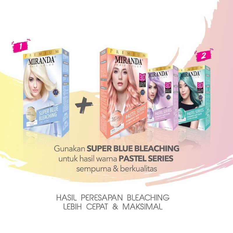 Miranda Hair Color Pastel 30ml/Pewarna Rambut/Cat Rambut