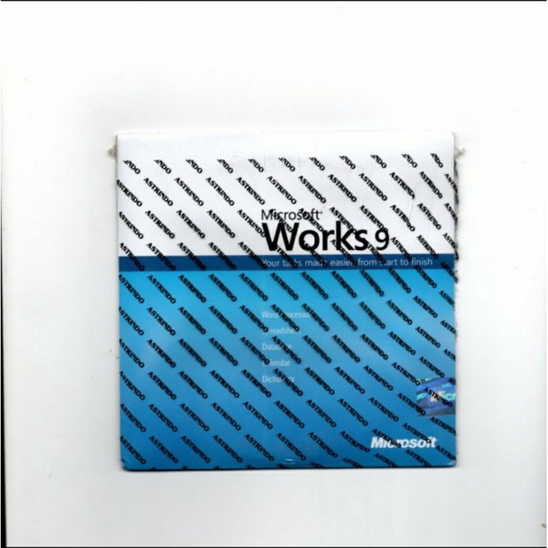 Microsoft Works9 Word/Spreadsheet/Dtabase/Calendar/Dictionary 100% ORIGINAL