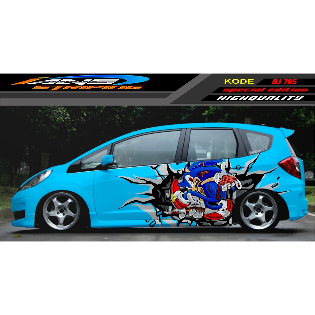 STICKER DECAL MOBIL JAZZ BRIO AVANZA SIGRA YARIS / STIKER VARIASI MOBIL / MODIF STICKER MOBIL