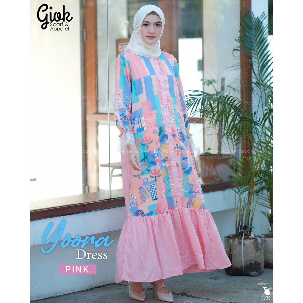 Yoora Dress Pink by Giok Apparel