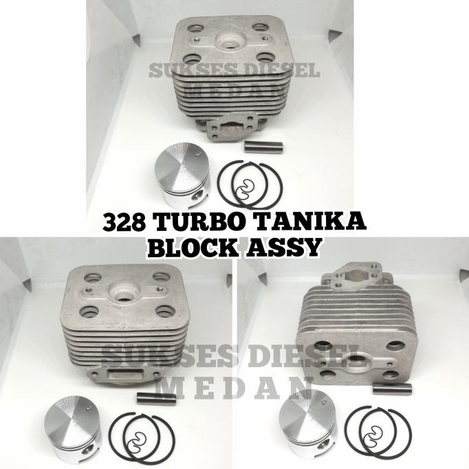 ] 328 Turbo Cylinder Block Assy Blok Mesin Potong Rumput Tanika 328TURBO