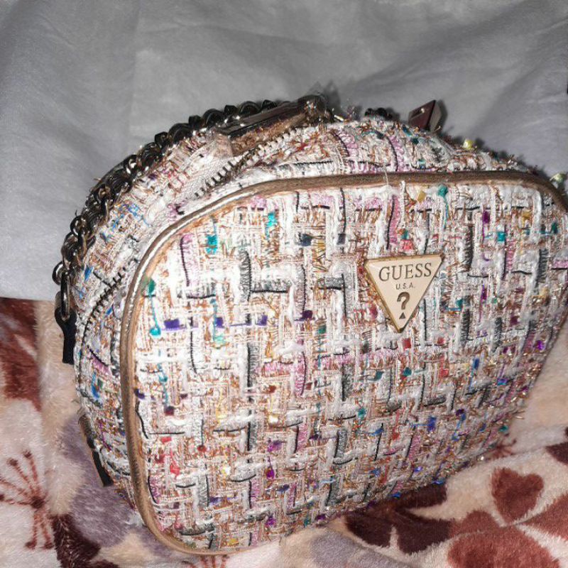 Tas Guess Rajut Camera Bag Diskon
