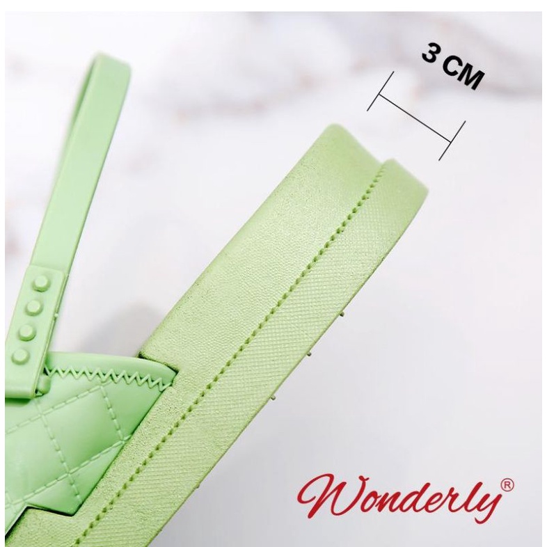 1962-A17 [WONDERLY] Sandal Slop Cewek / Sepatu Sandal Karet Wanita 2 in 1 / Sandal Wanita 2 in 1 Jelly / Sendal Wanita Wonderly / Sandal Selop Karet / Sandal Sepatu Karet