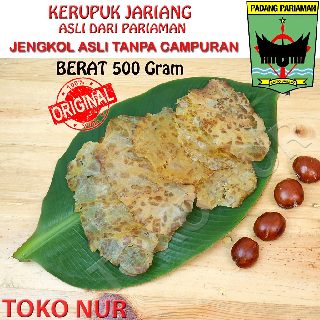 

Kerupuk Jengkol Kerupuk Jariang Khas Pariaman Berat 300, 500 dan 800 Gram
