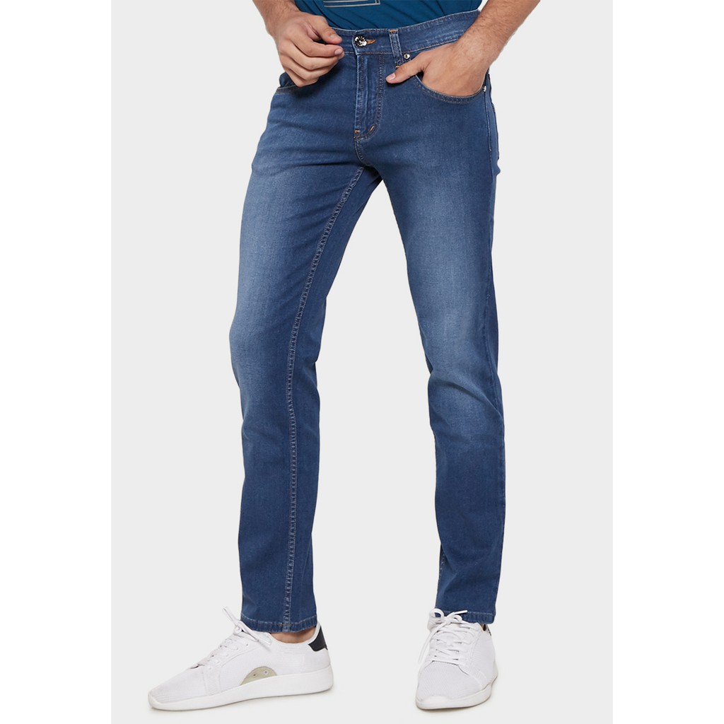 JBBoss Celana Panjang Jeans Bravo Denim Stretch Regular Fit (Blue) / Ramayana Jatinegara