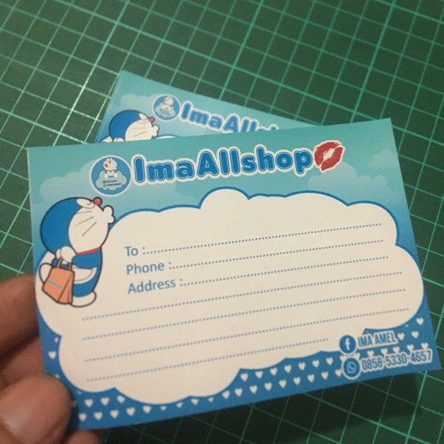 

Stiker label pengiriman custem 7x10cm