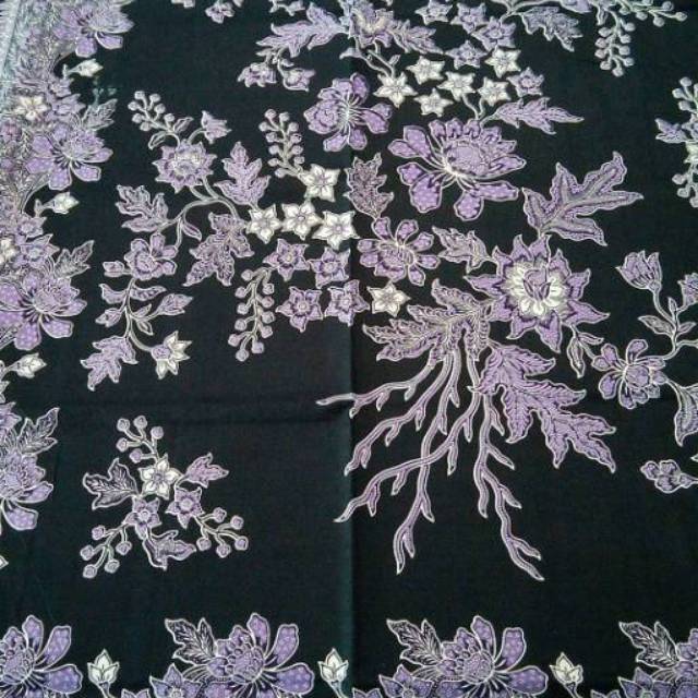 Gambar Batik Warna Ungu 