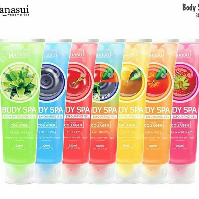 HANASUI BODY SPA EXFOLIATING GEL WITH COLLAGEN BPOM