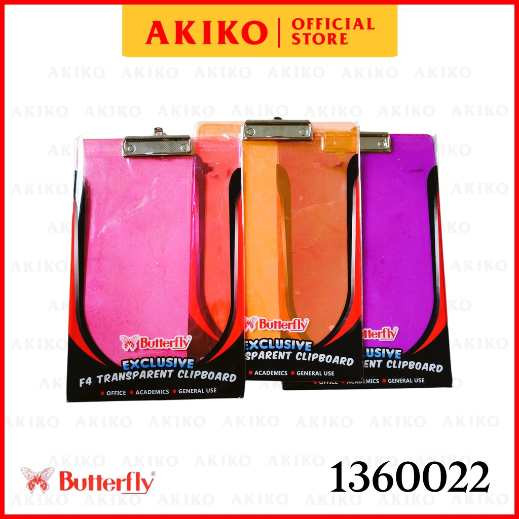 

Clip Board Butterfly F4 Transparan Papan Ujian