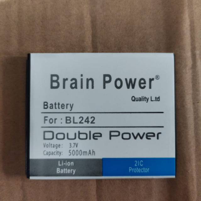 Batray Baterai Batre Lenovo BL 242 A6000 Plus A6000+ A6010 Vibe K5 K5+ K5 Plus Brain Power