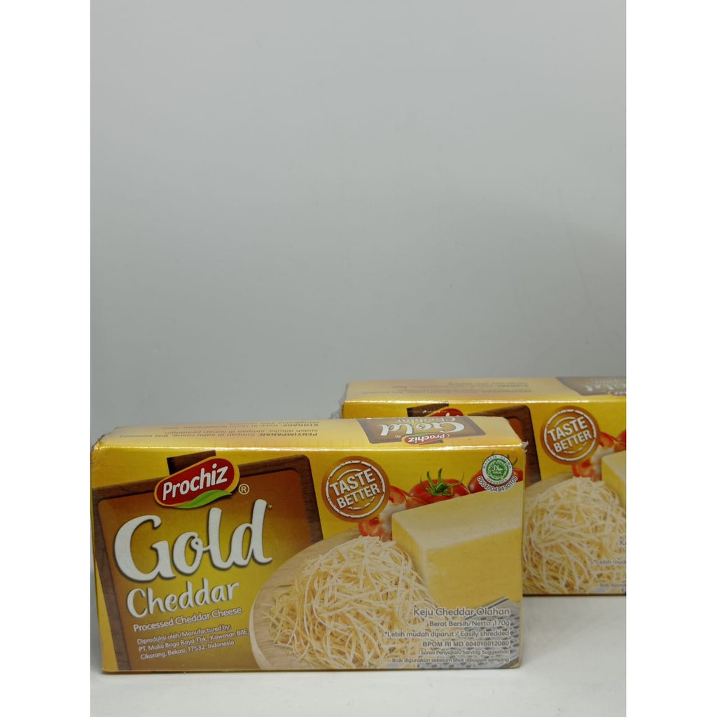 Jual Prochiz Gold Cheddar 170 Gram Gr Keju/cheese | Shopee Indonesia