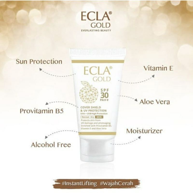 ECLA GOLD Anti Aging Serum l Cover Shield UV Protection