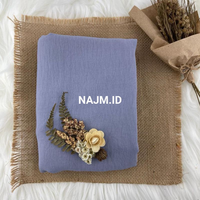 Pashmina Curve Crinkle Airflow 190x100 cm • Pashmina Curve Malay • Pasmina Curve Malaysia Jumbo Syari-Silver/Grey modern