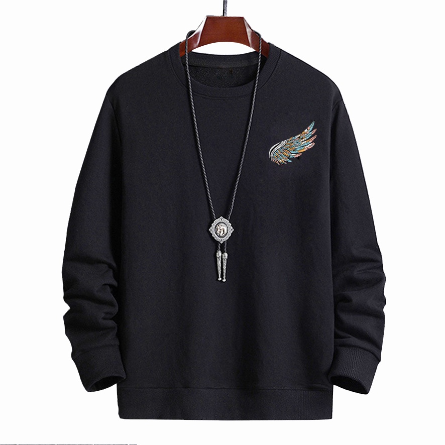 Sweater pria crewneck WINGS sweter cowok cewek murah terbaru