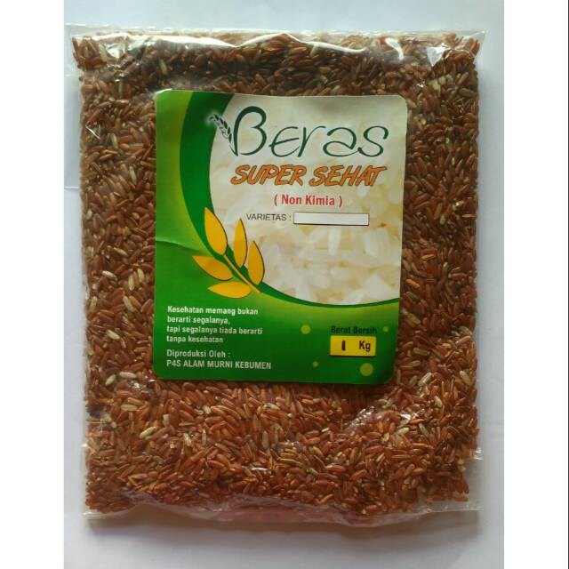 

BERAS SUPER SEHAT| Beras Merah Organik 1kg
