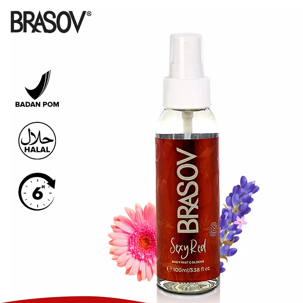 BRASOV Body Mist Spray Cologne Refreshing Fragrance 100mL (VH)