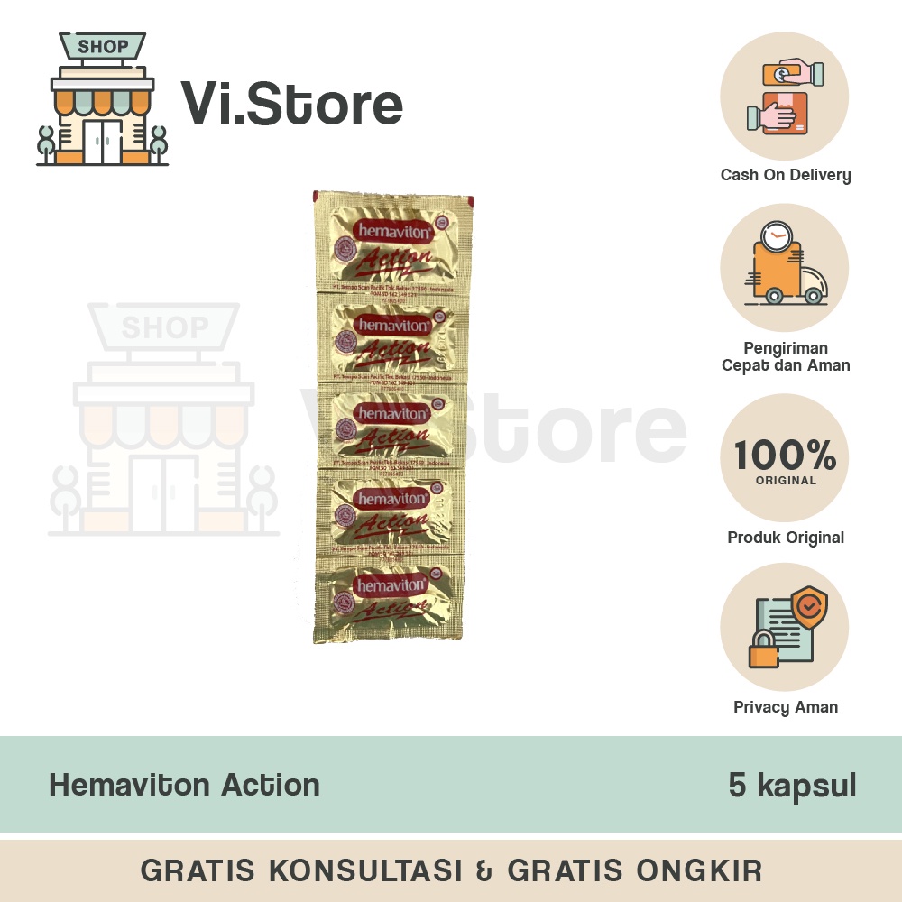 Hemaviton Action dan Hemaviton Stamina Plus 1 Strip