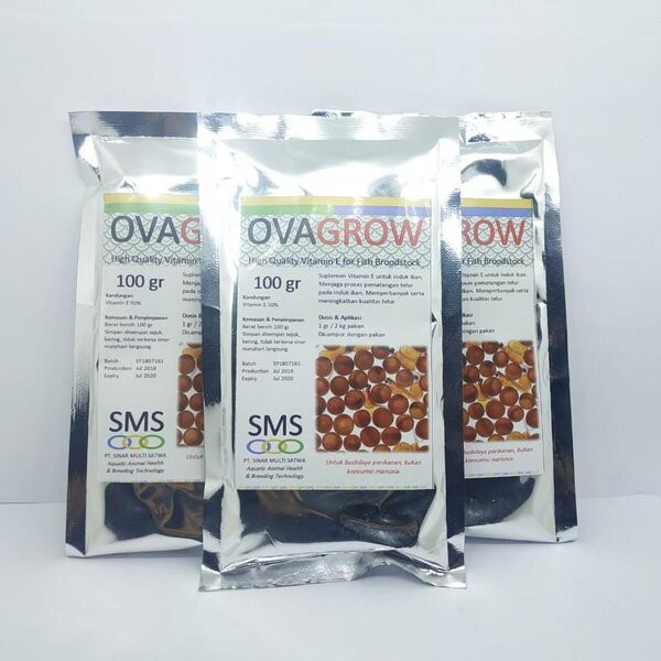 OvaGrow Ova Grow Vitamin E Induk Indukan Ikan Egg Booster Obat Telur