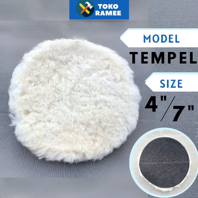 Wol Wool Alat Busa Mesin Poles Polisher Velcro Body Otomotif Perlengkapan Aksesoris Mobil Motor