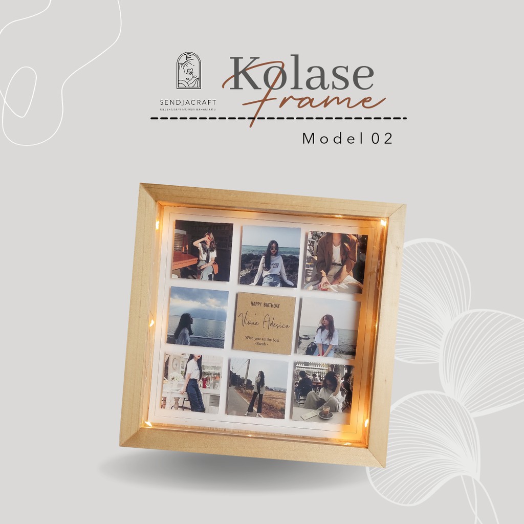 

Kolase Frame by Sendja Craft 20x20 cm Kado & Gift