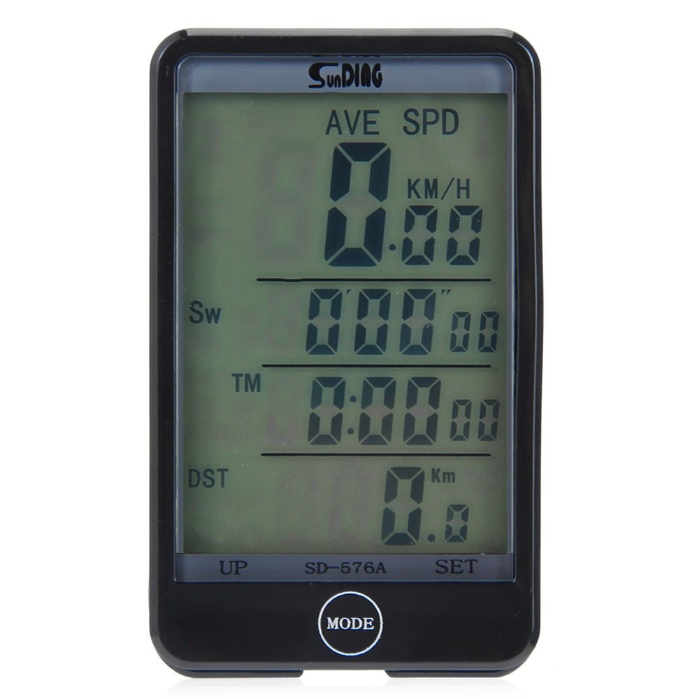 SunDing Speedometer Sepeda Touch LCD - SD-576A - Black