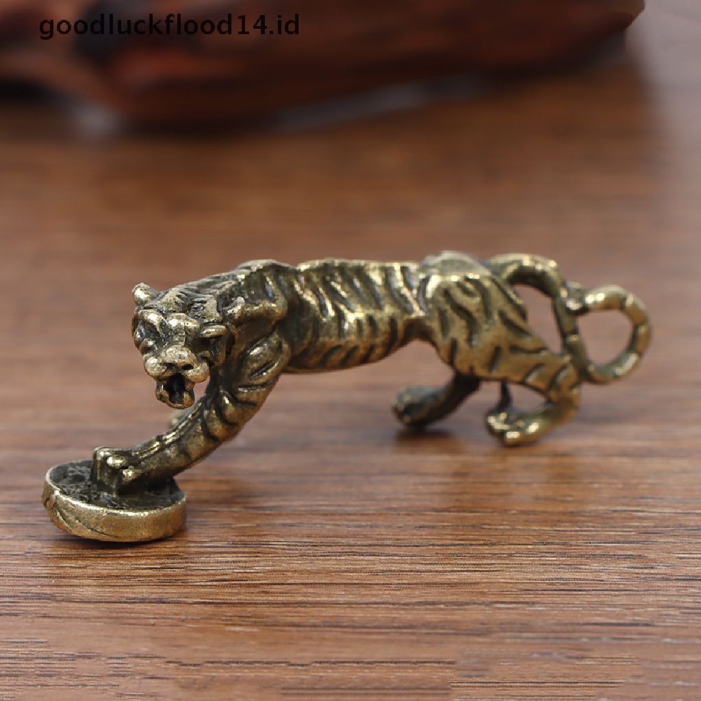 [OOID] Tiger Chinese Zodiac 2022 New Year Brass Tiger Year of The Tiger Home Decor ID