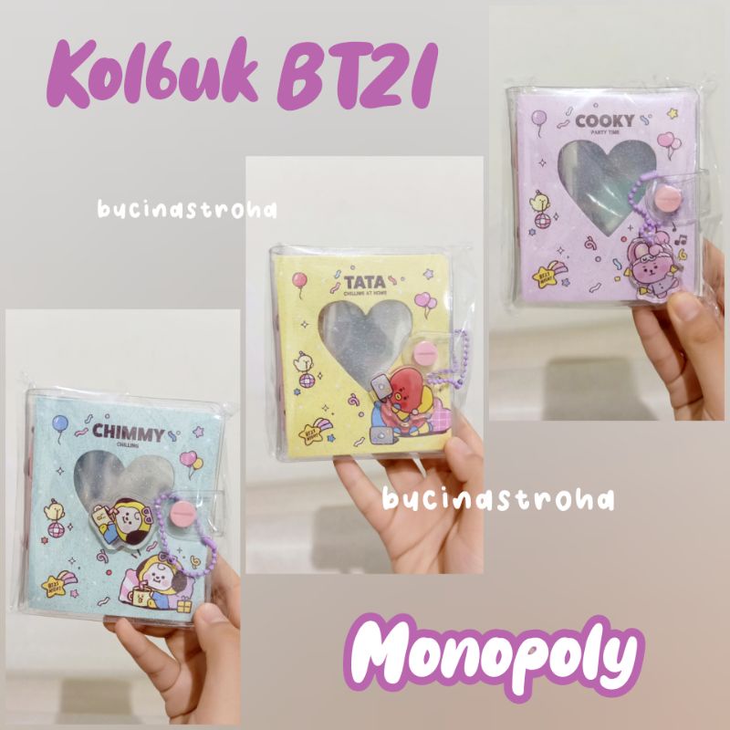 BT21 Kolbuk Collect Book Photocard Binder Monopoly Official Chimmy Tata Cooky
