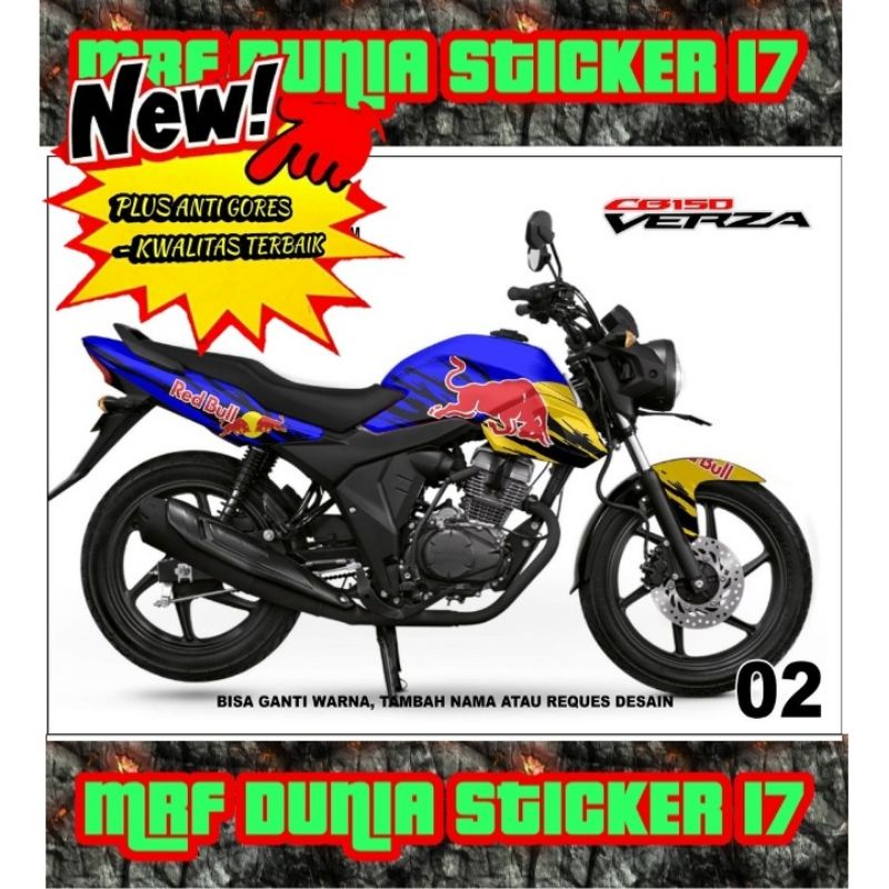 Sticker decal CB 150 Verza Full Body dekal Honda CB 150 Verza Stiker Decal Honda Verza 150 CB 02